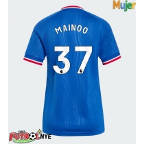 Camiseta Manchester United Kobbie Mainoo #37 Visitante Equipación para mujer 2026-27 manga corta